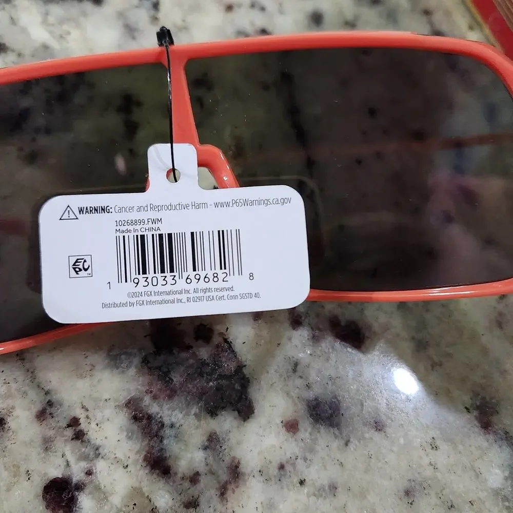 NWT Foster Grant CaliBlue Sunglasses Neon Orange 100% UVA-UVB Scratch Resistant